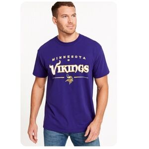 MINNESOTA VIKINGS Purple Short Sleeve T-Shirt Size Large